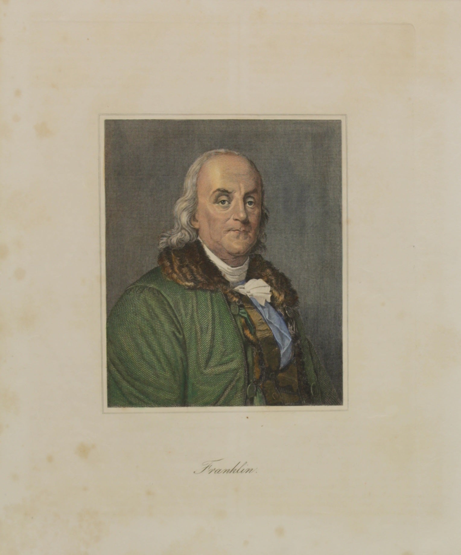 Benjamin Fra Portraits, Benjamin Franklin, c1845