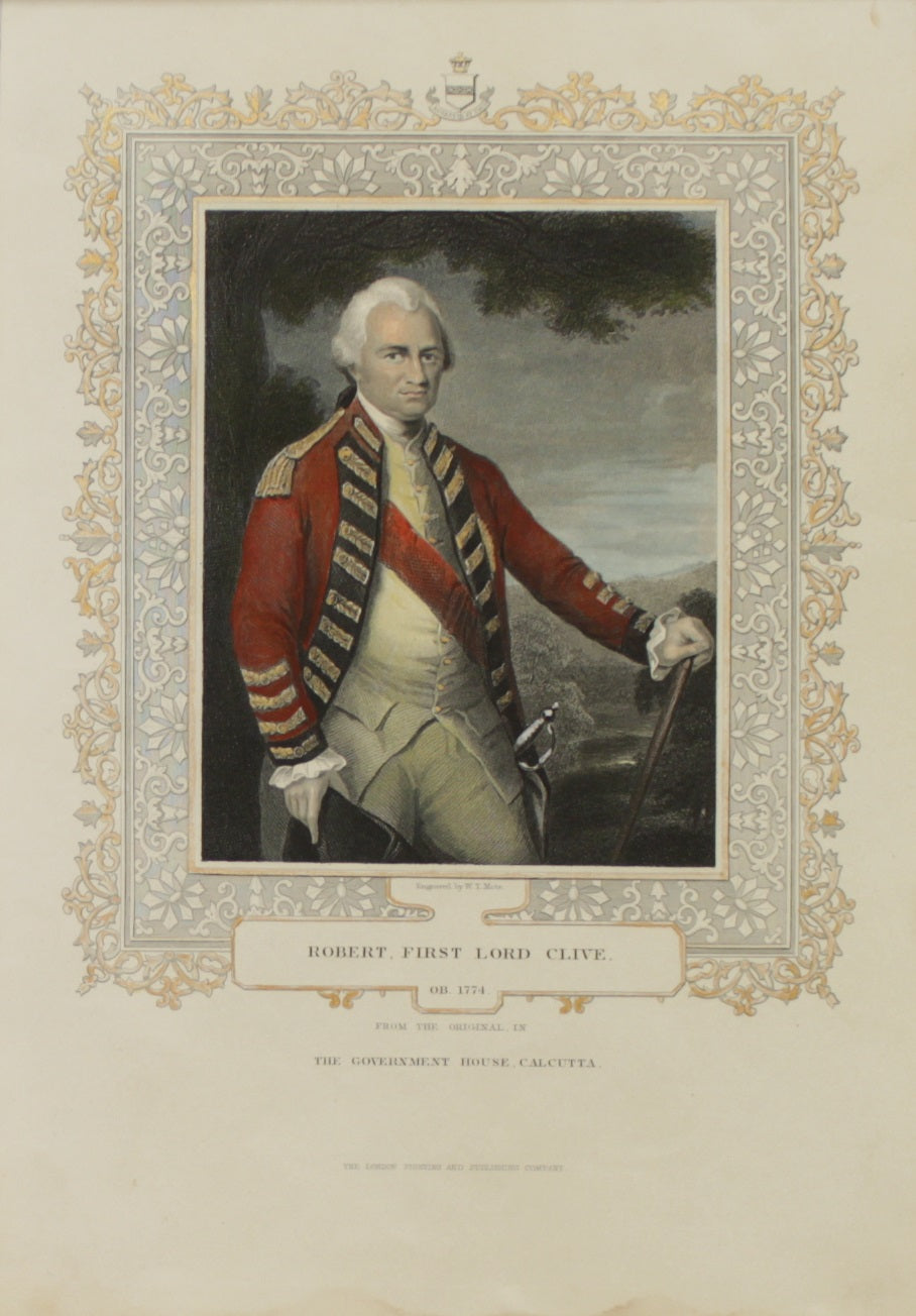 Portraits, First Lord Clive, Robert, From the Original in The Government House Calcutta, c1774