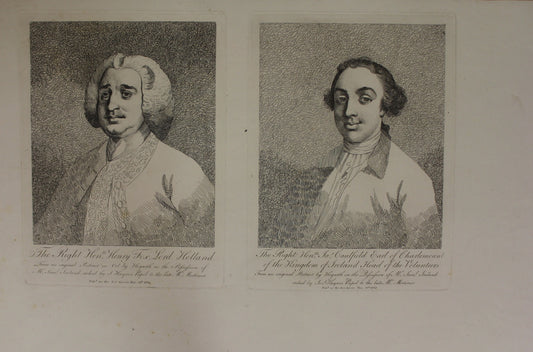 Portrait, Hogarth, Head of the Volunteers, The Right Hon Ian Caulfield, and The Right Hon Henry Fox
