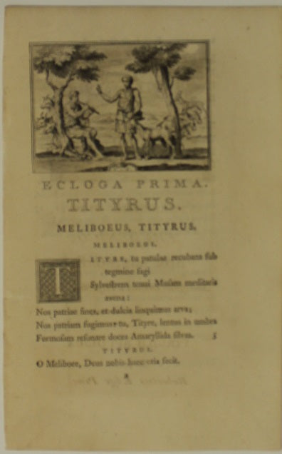 Antiquities, Pine, John, Illustrations of Virgil's Poems-Vol 1, 5-V20, Daphnis, 1774-