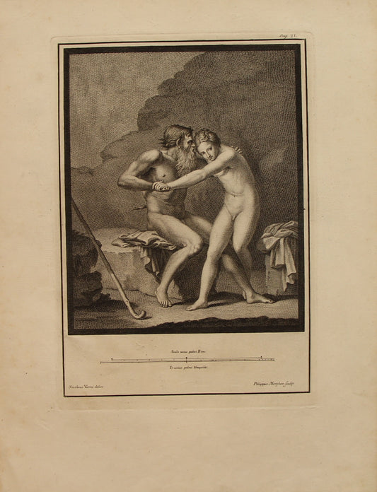 Antiquities, Herculaneum, Nicalaus Vanni, Plate 91, c1757