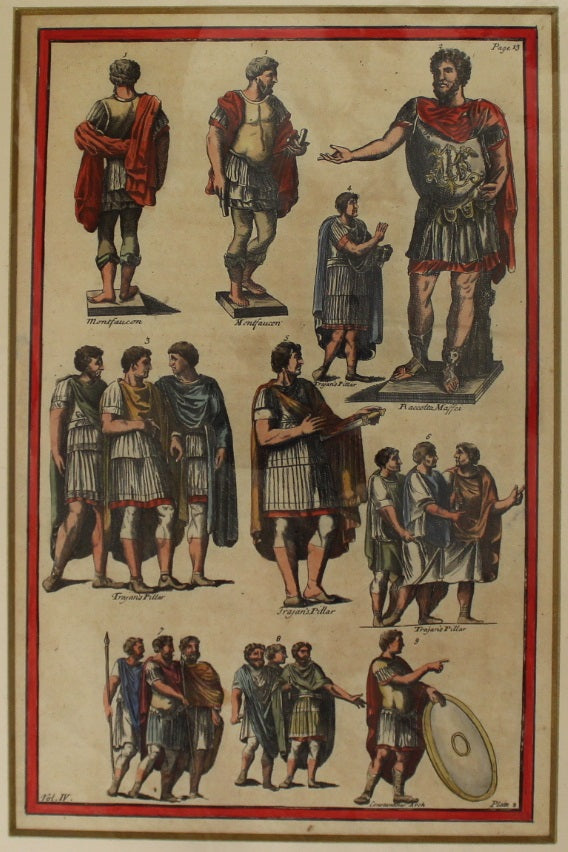 Antiquities, Bartoli Pietro Santi, Classical Relief, Trajan's Column, plate 4, vol 4 c1667