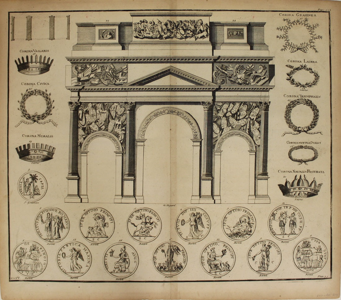 Antiquities, Bartoli Pietro Santi, Classical Relief, Trajan's Column, plate 35, vol 4, c1667