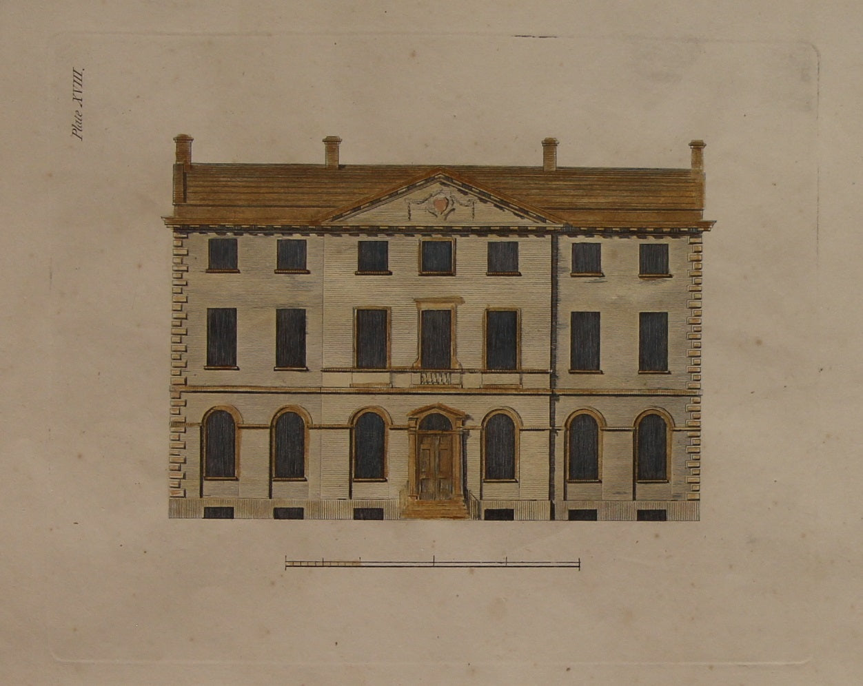 Architecture, Plate XVII and Plate XVIII, John Carter, c1800, Set of Two