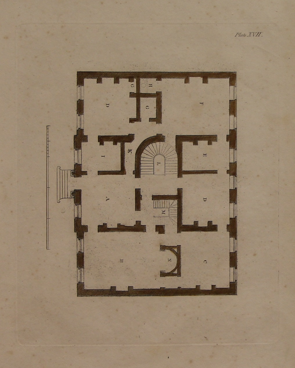 Architecture, Plate XVII and Plate XVIII, John Carter, c1800, Set of Two