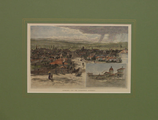 Australia, Bathurst and Government Buildings, c1886