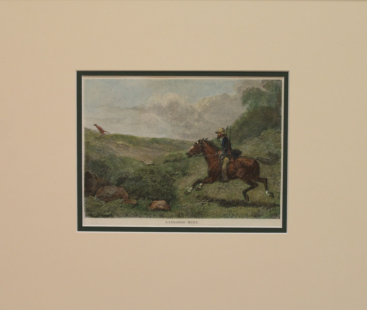 Australia, The Kangaroo Hunt, c1886
