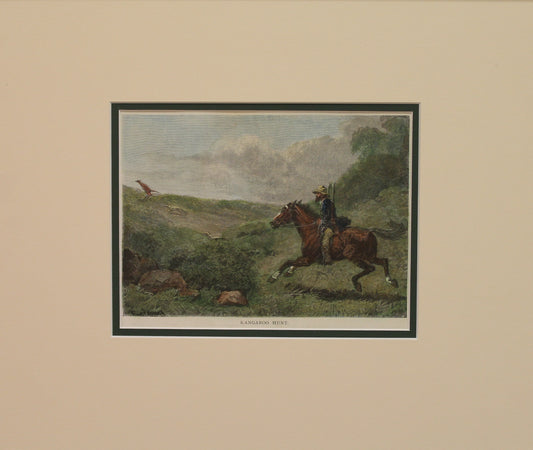 Australia, The Kangaroo Hunt, c1886