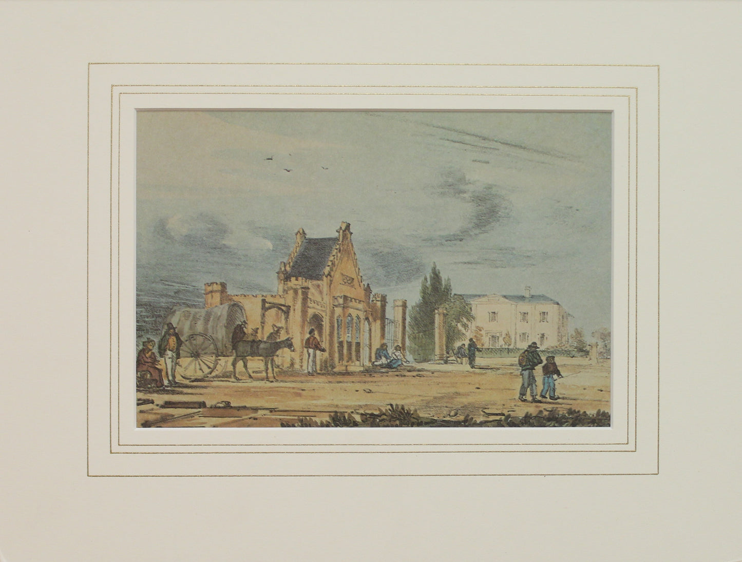 Australia ,Toll Gate and Benevolent Asylum, George St Sydney, 1874