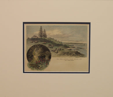 Australia,  The First Landing Place Botany Bay, c1886