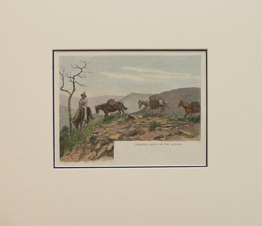 Australia, Carrying Goods in the Ranges, c1886