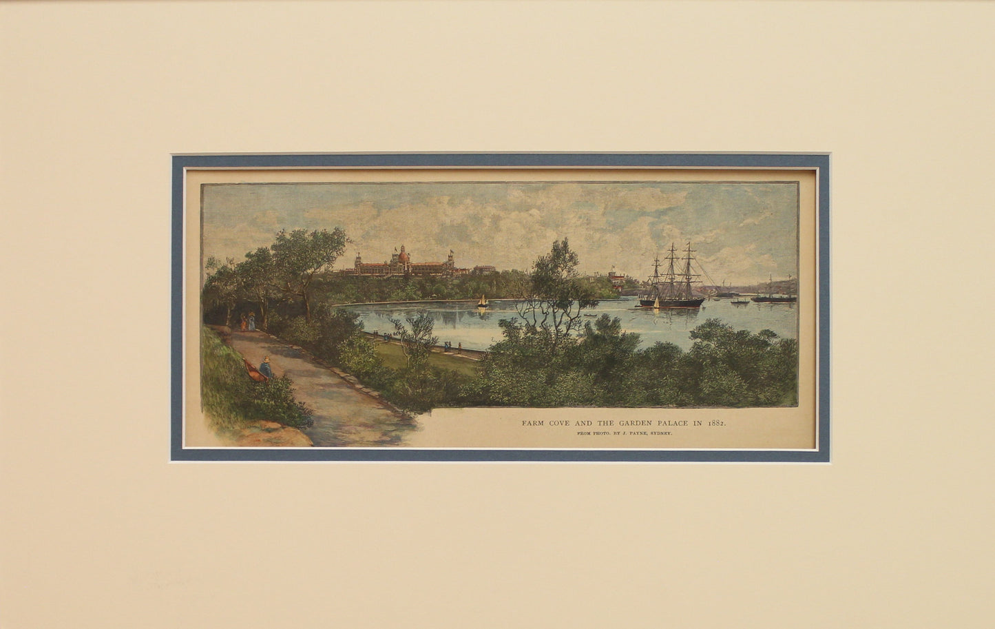 Australia, Farm Cove and The Garden Palace, c1882