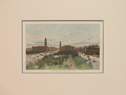 Australia, King William Street from Victoria Square, Adelaide, #2, c1886
