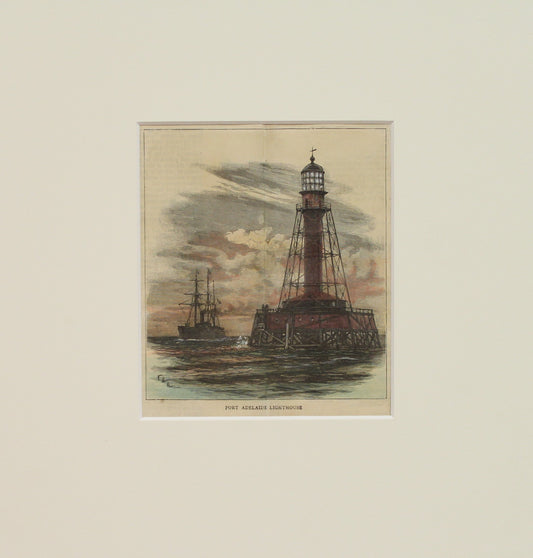 Australia, Port Adelaide Lighthouse, The Graphic Magazine,  c1887