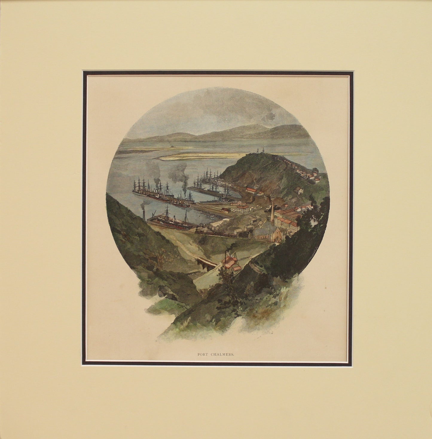 New Zealand, Port Chalmers, Otago Harbour, Dunedin,  c1886
