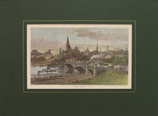 Australia, Princes Bridge, originally Prince's Bridge,  c1886