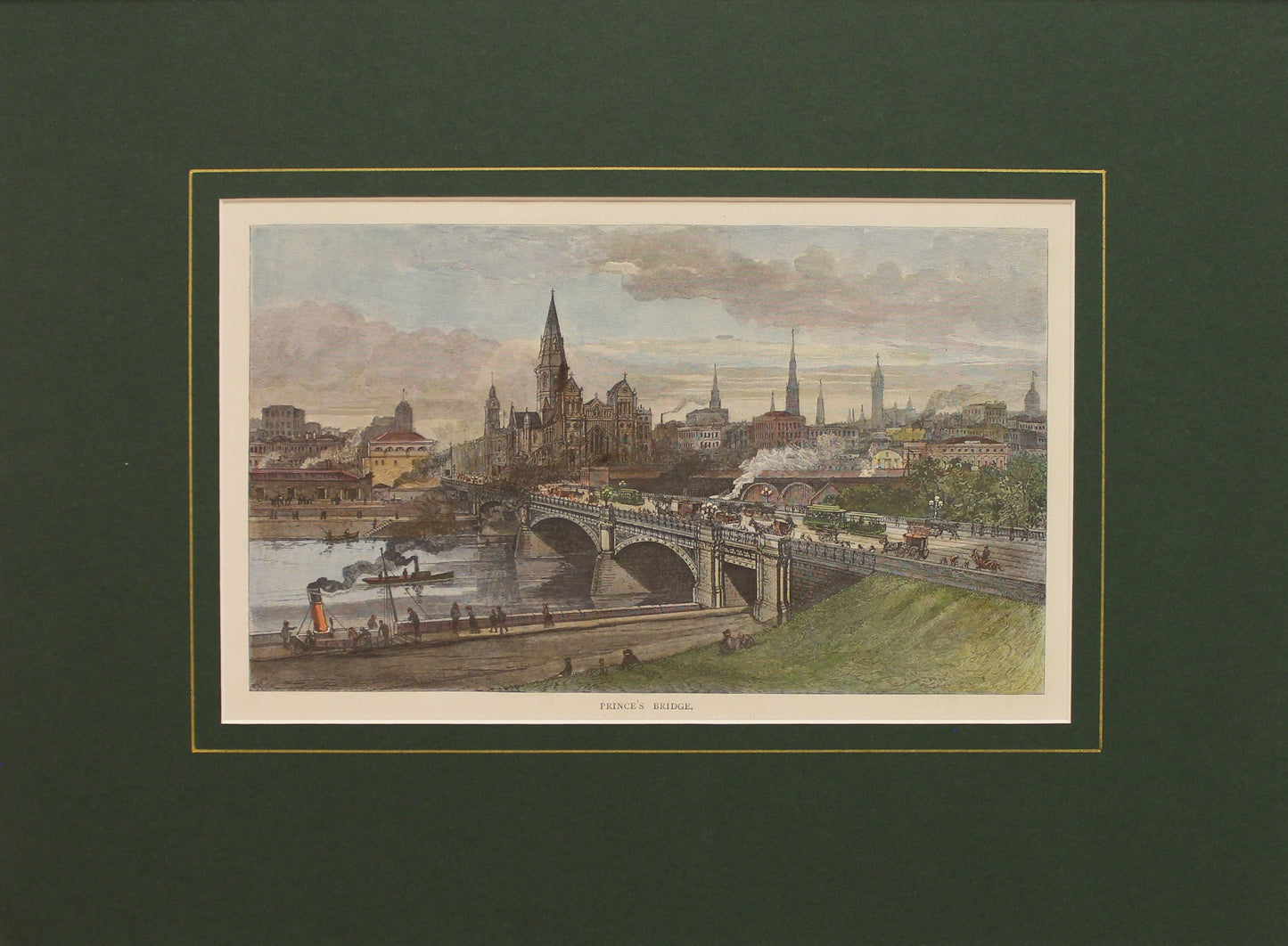 Australia, Princes Bridge, originally Prince's Bridge,  c1886