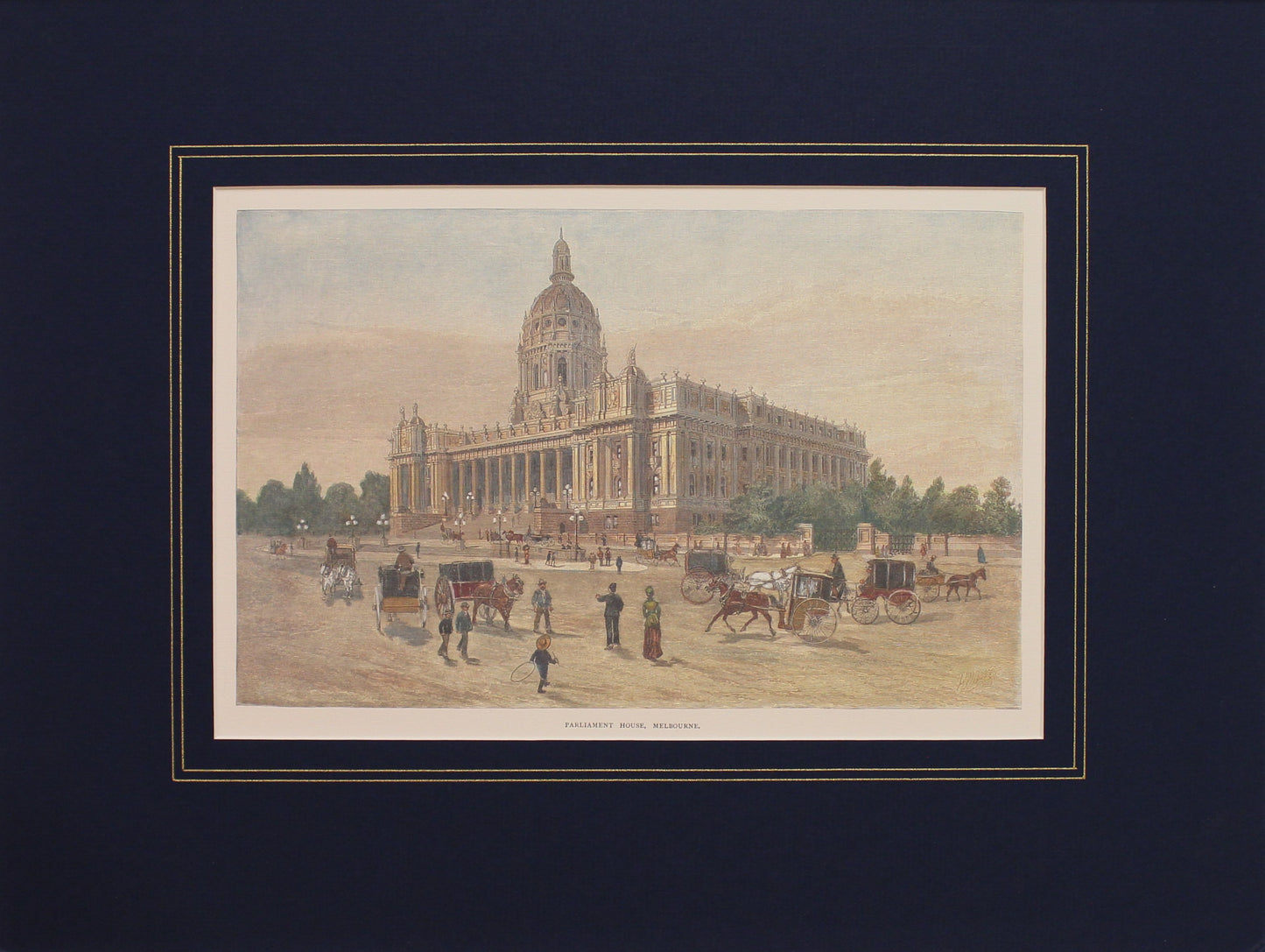Australia, Parliament House, Melbourne , Reproduction, c1886