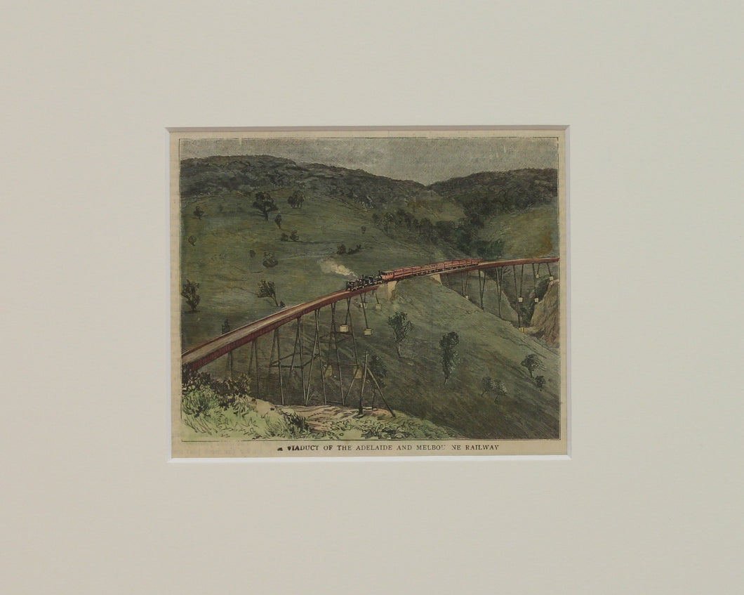 Australia, The Adelaide and Melbourne Railway, The Graphic, c1887