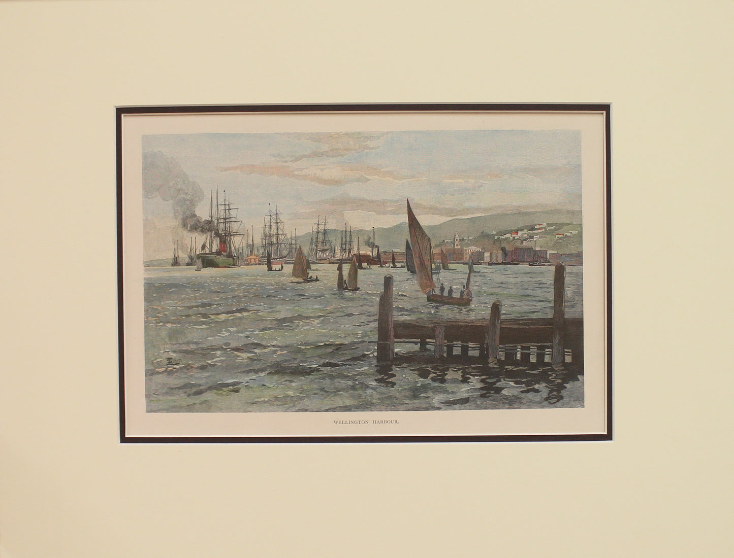 New Zealand, Wellington Harbour, c1886