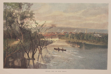 Australia, Adelaide from the River Torrens,  Reproduction, c1886