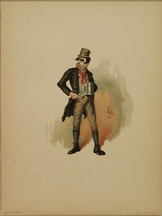 Storytime, Dickens Charles, Bill Sykes, Oliver Twist, Kyd, Clarke Joseph Clayton, 1837 -1839