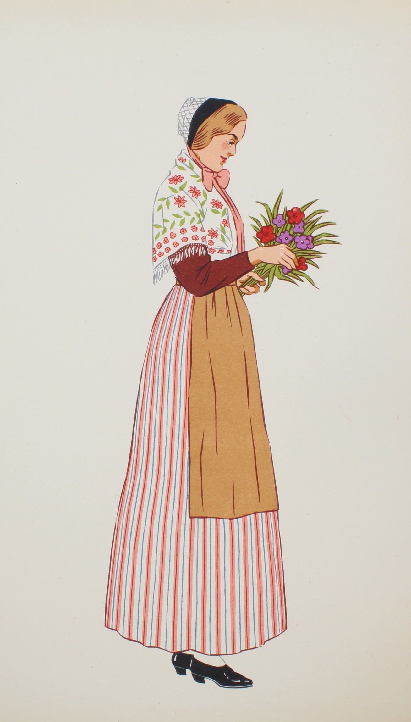 Costume, French Regional, Lepage-Medvey, Woman from Lorraine, Region of Nancy, 1939