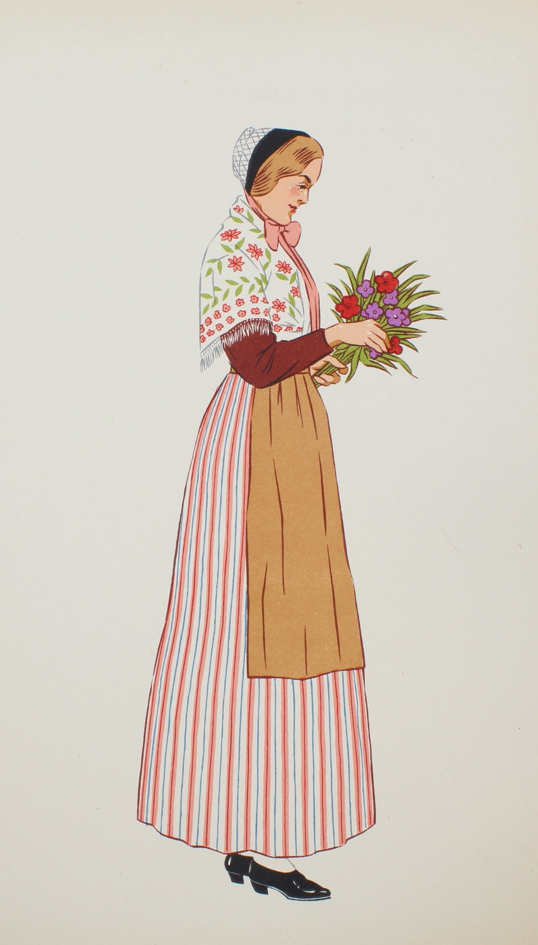 Costume, French Regional, Lepage-Medvey, Woman from Lorraine, Region of Nancy, 1939