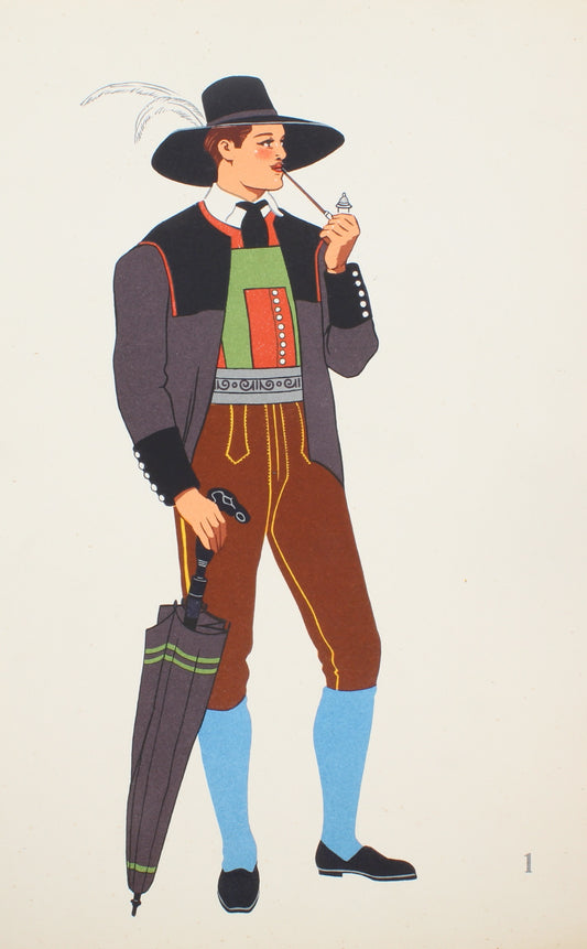 Costume, Austrian National, Lepage-Medvey, Costume of a Man, 1939