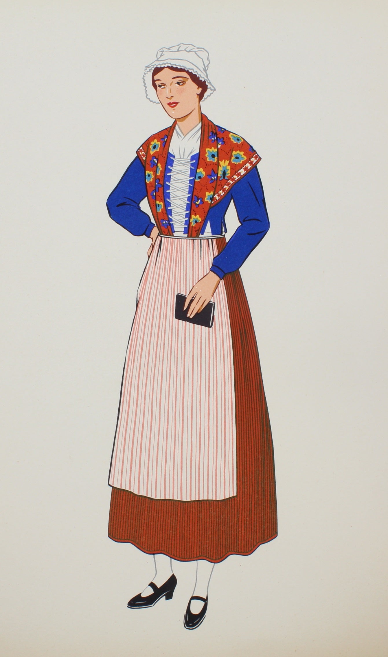 Costume, French Regional, Lepage- Medvey, Costume of a Woman, Franche-Comte, 1939