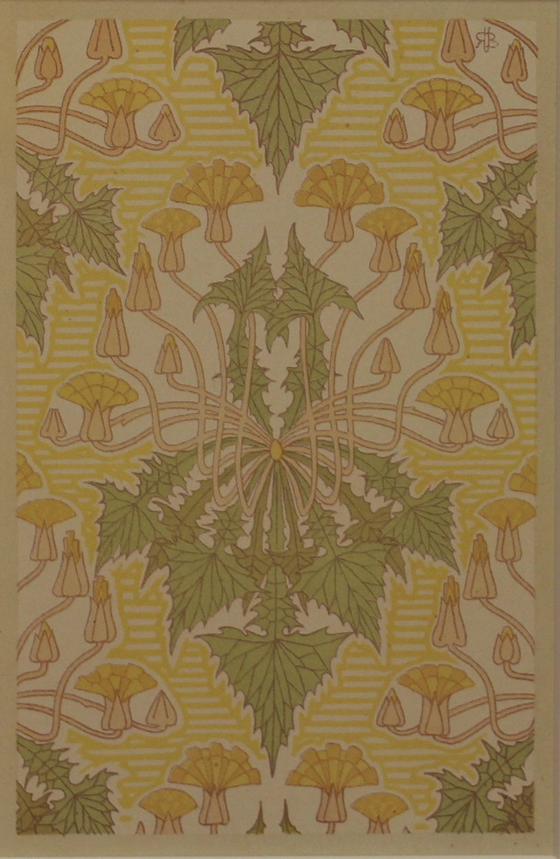 Decorator, Rene Beauclair, Art Nouveau Design, c1900, Reproduction, #4