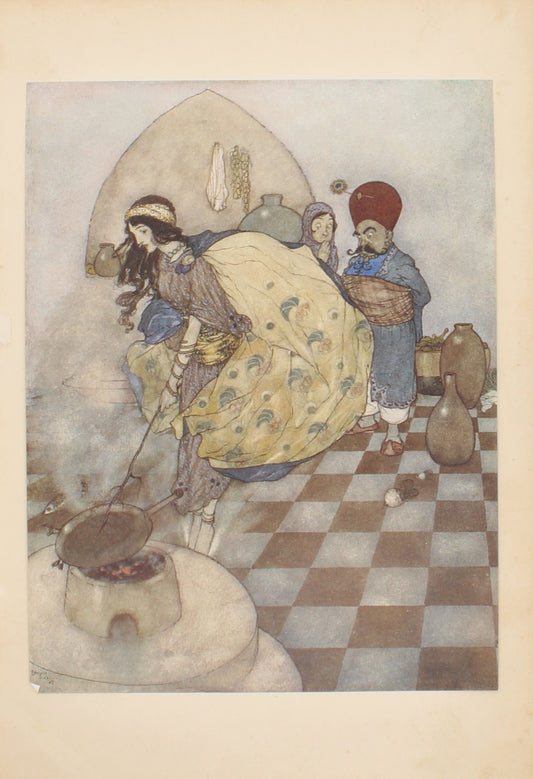 Storytime, Dulac Edmund, Original Story Illustration, Early 1900s, Number 1