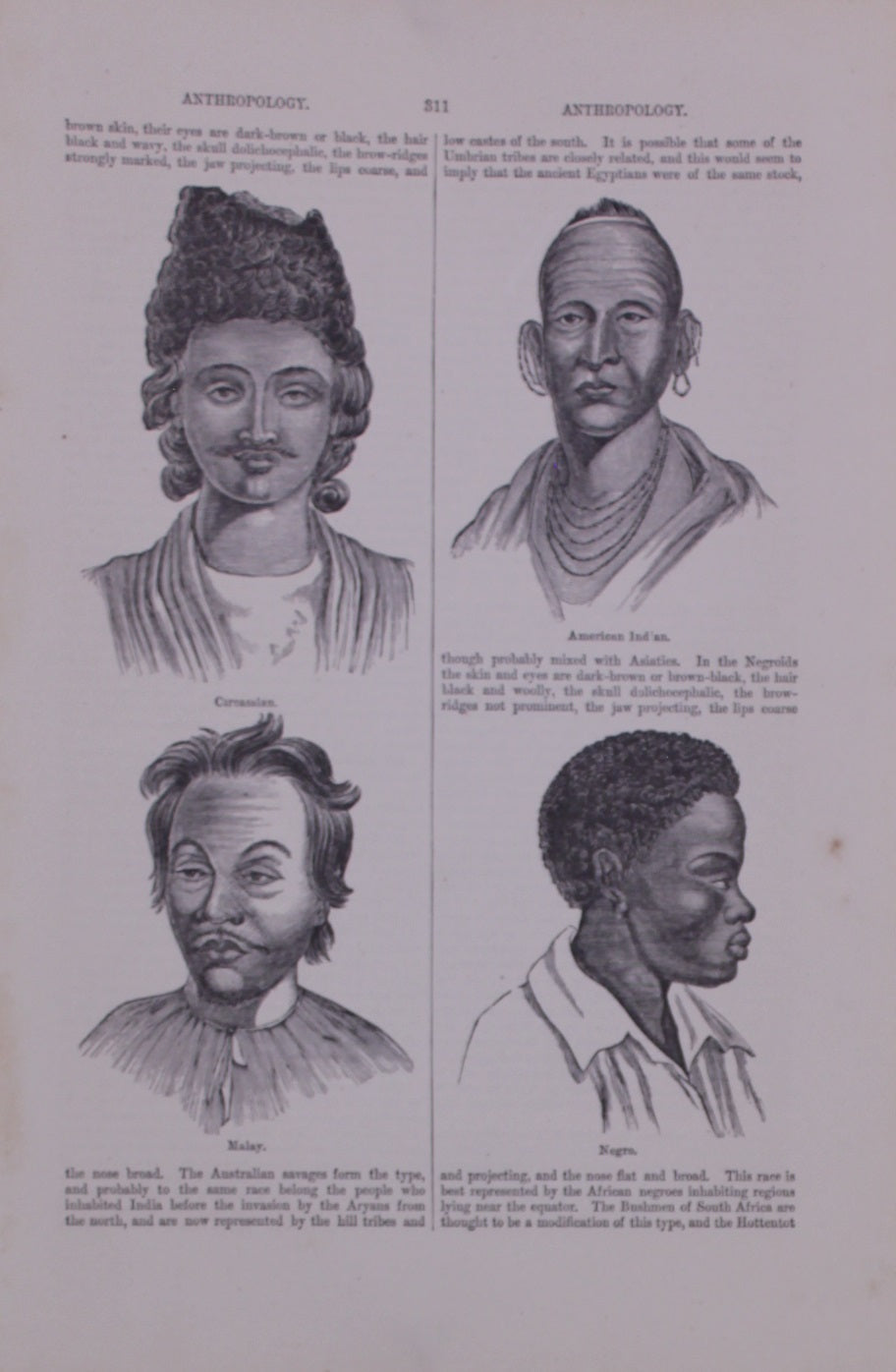 Ethnology, Anthropology & Ethnology, Blackie & Son, Anthropology, c1880