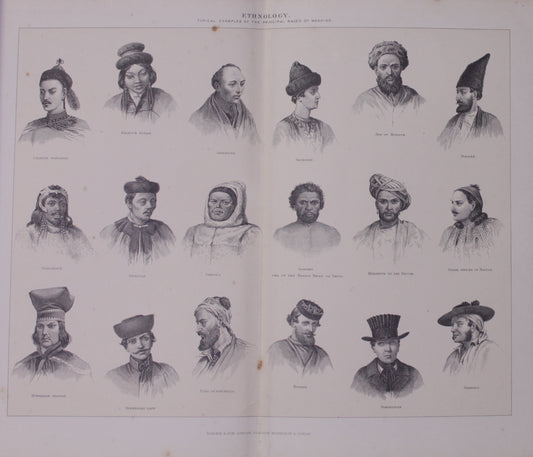 Ethnology, Anthropology & Ethnology, Blackie & Son, Ethnology, c1880, #2
