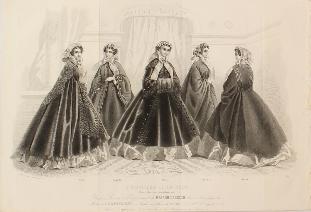 The Fashions by David Jules, Maison Gagelin  c1860