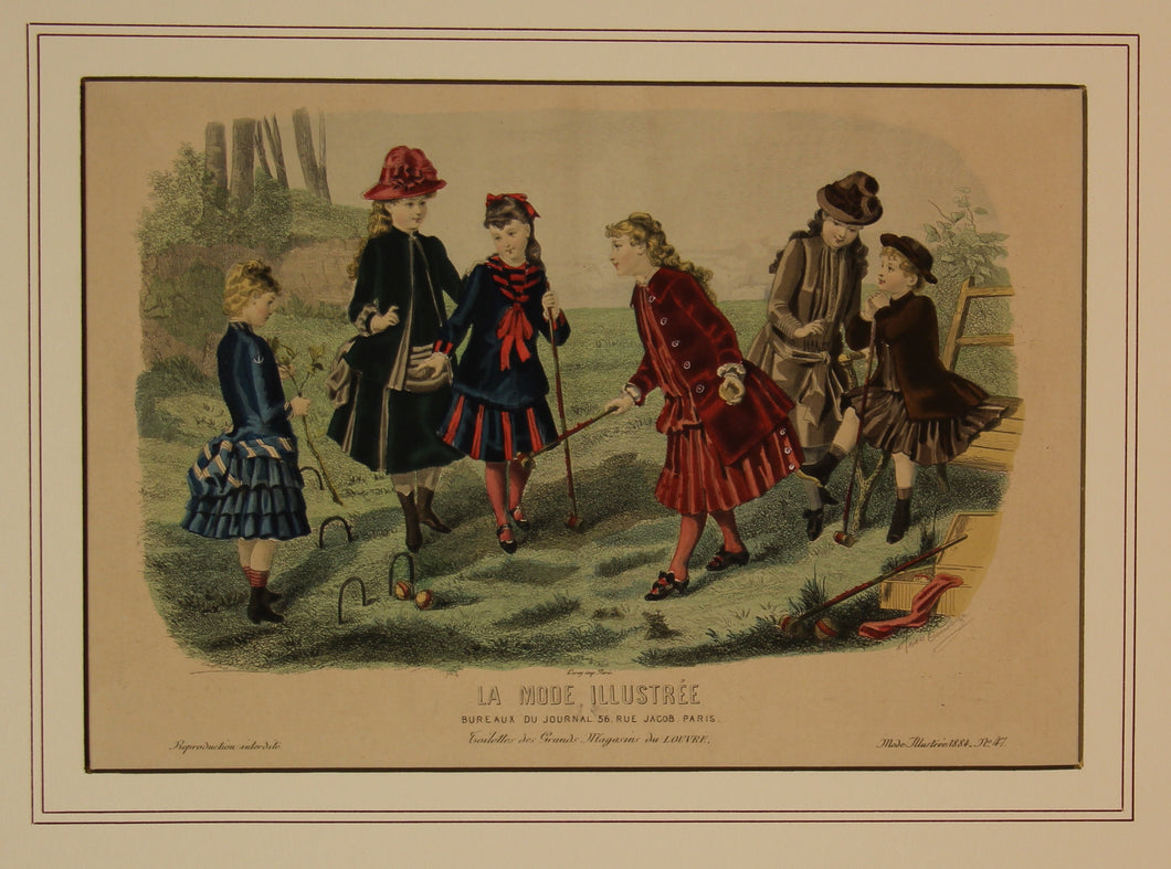 The Fashions, La Mode Illustree in Paris c1884