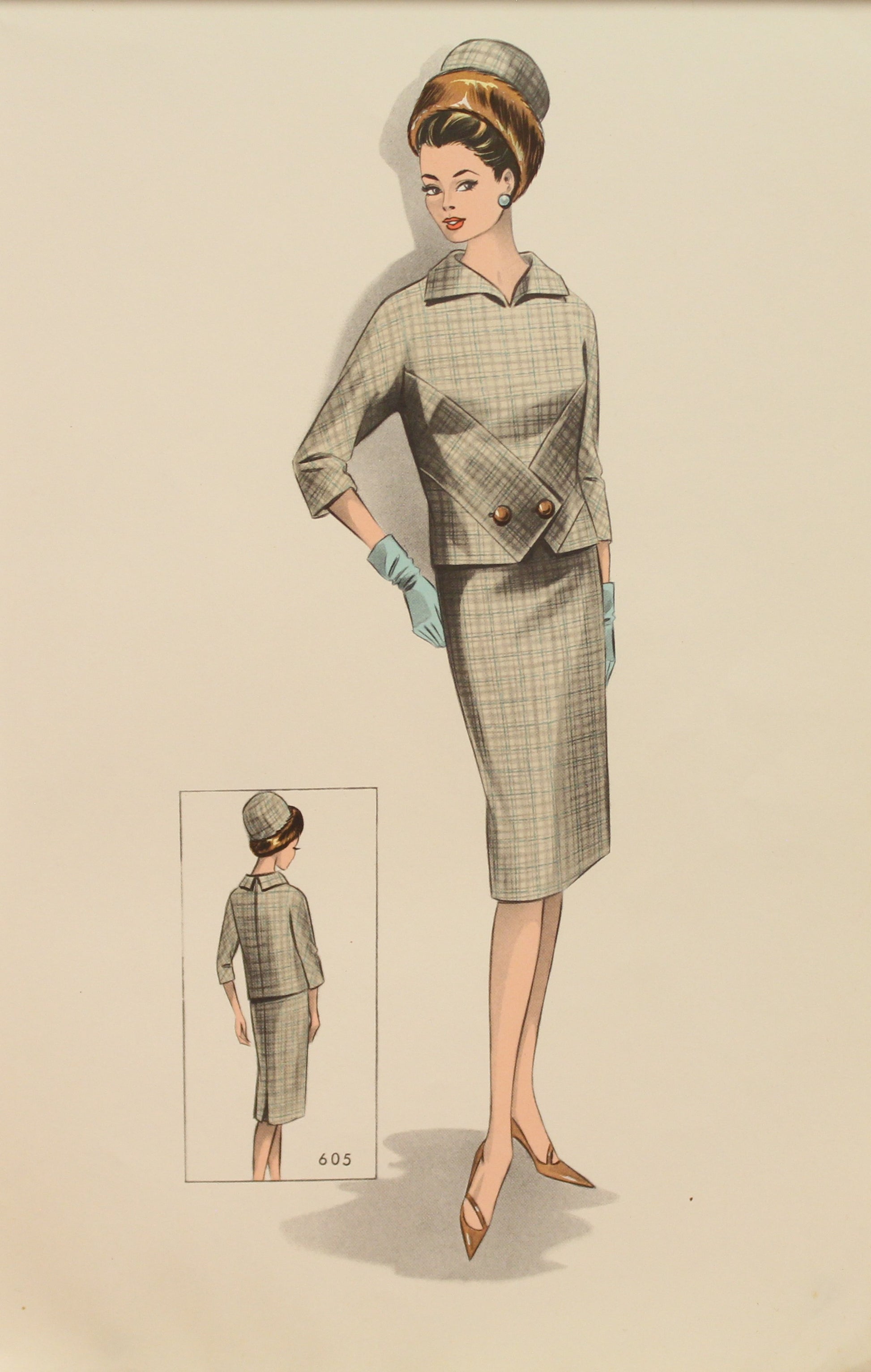 Fashion of the 60s New Lines in Vienna Mode Studio, 605, 1965