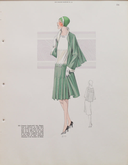 Fashion, French, Les Grands Modeles No 14, Style Number 210, 1920s