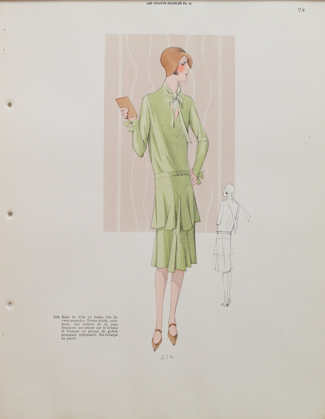 Fashion, French, Les Grands Modeles No 14, Style Number 214, 1920s