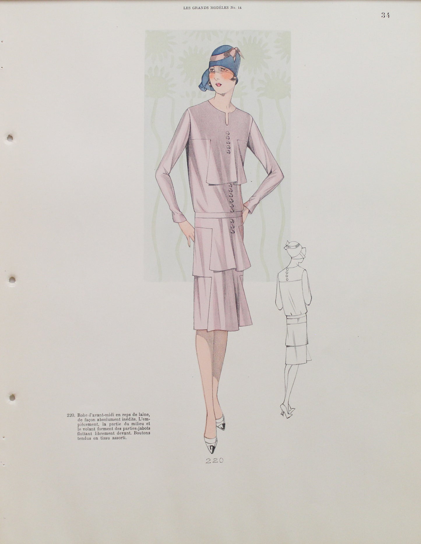 Fashion, French, Les Grands Modeles No 14, Style Number 220, 1920s