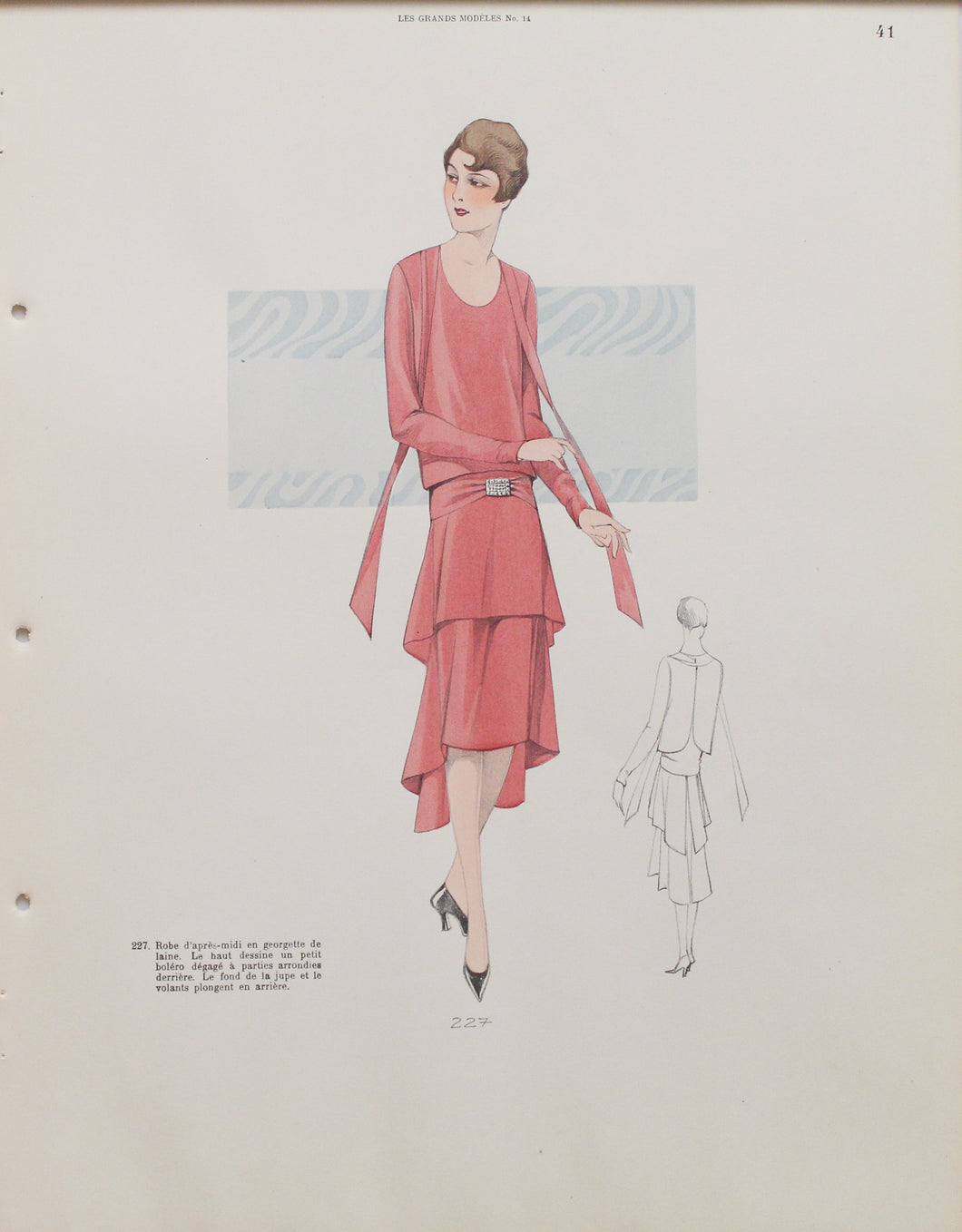 Fashion, French, Les Grands Modeles No 14, Style Number 227, 1920s
