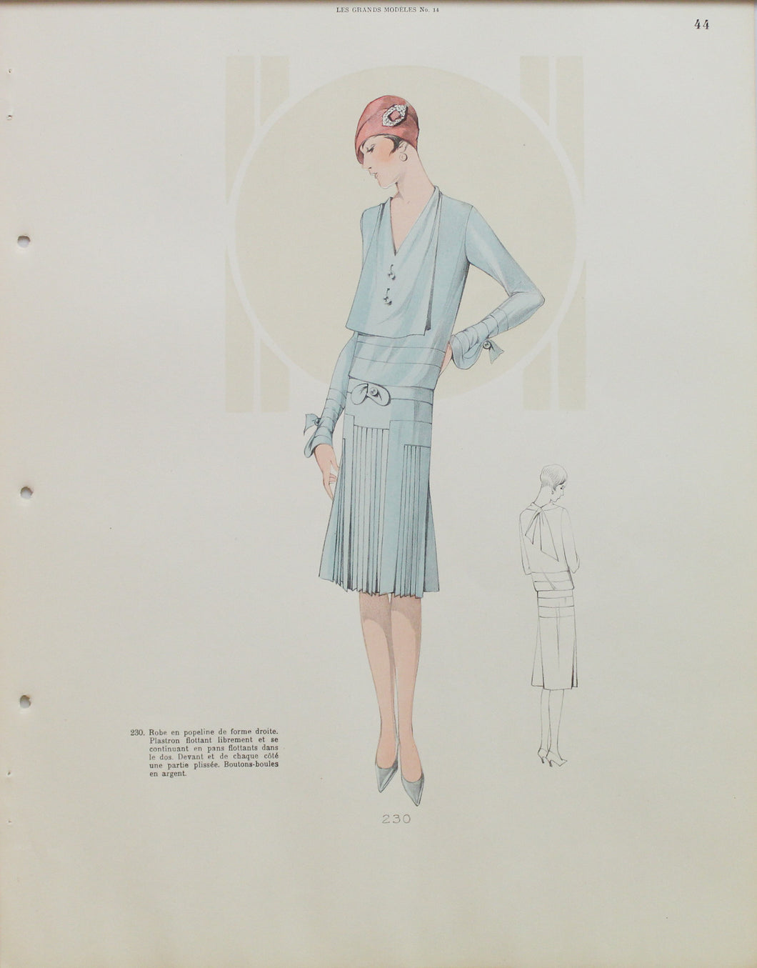 Fashion, Les Grands Models, #14, Page 44, Outfit 230, 1920 - 1929
