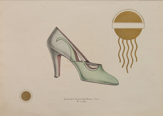 Fashion, French Society Shoes, Loop of Maison Jean Peraro-Paris, c1920
