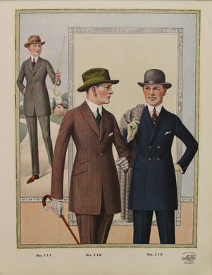 Fashion, Mens, Mason and Hanson, #111-112, Autumn Winter, 1920-1921