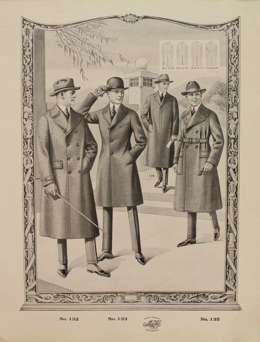 Fashion, Mens, Mason and Hanson, #132-135, Autumn Winter, 1920-1921