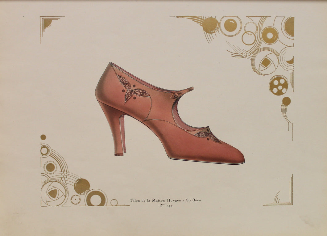 Fashion, French Society Shoes, Talon from Maison Huygen-St-Ouen, Re554, c1920