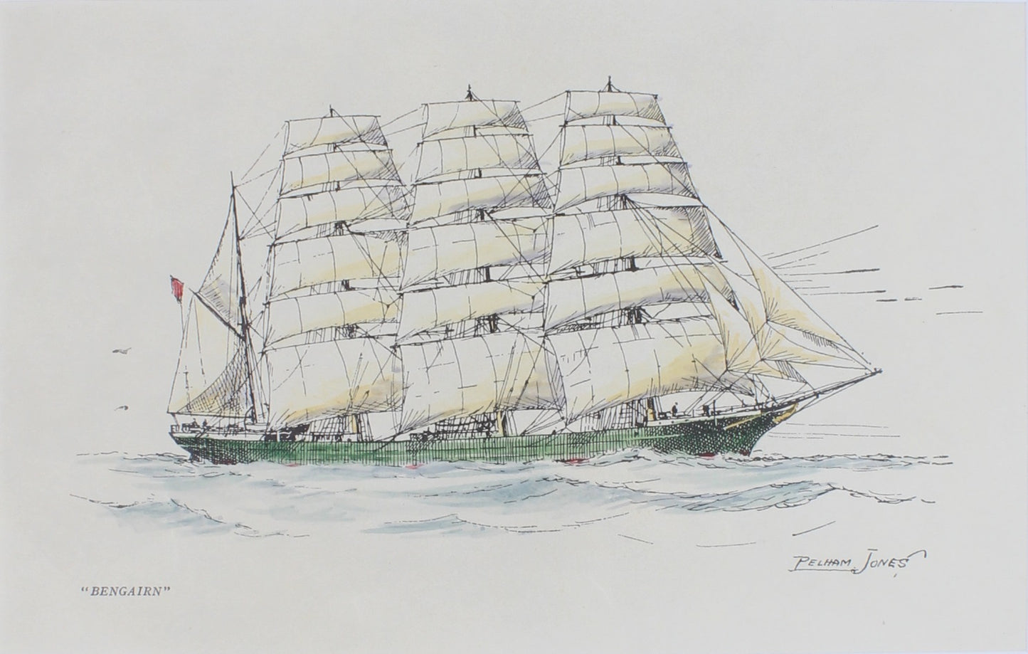 Marine, Bowen, Frank Charles, "Bengairn", Sailing Ships of the London River, c1930