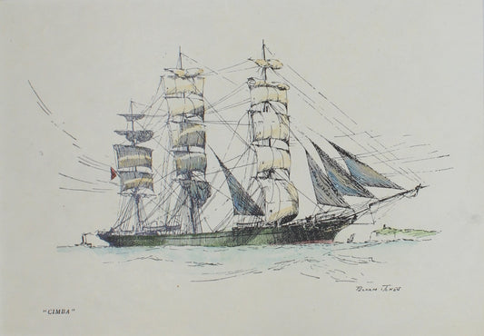 Marine, Bowen, Frank Charles, "Cimba",  Sailing Ships of the London River, c1930