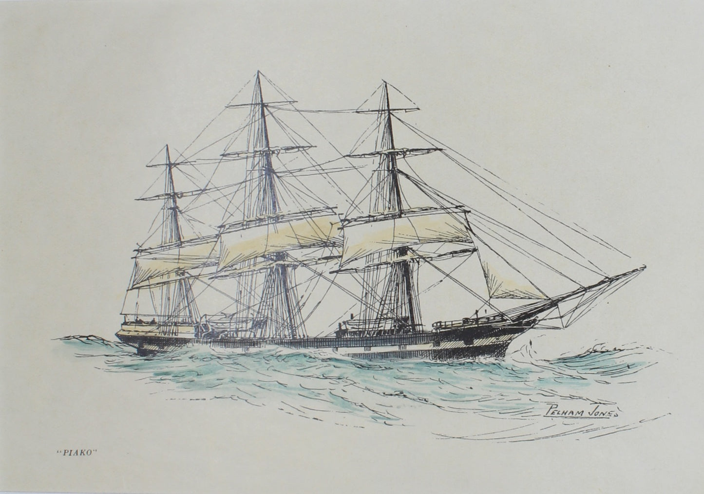 Marine, Bowen, Frank Charles, "Piako",  Sailing Ships of the London River, c1930
