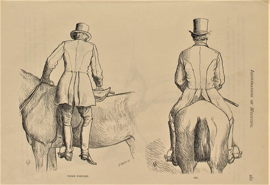 Sporting, Equestrian, Illustrations of Mounting, Cassells, The Book of the Horse, 1875